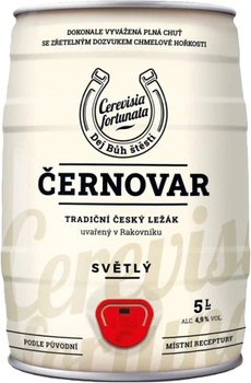 Пиво Cernovar Svetle світле фільтроване 4.9% 5 л (8594053490588)