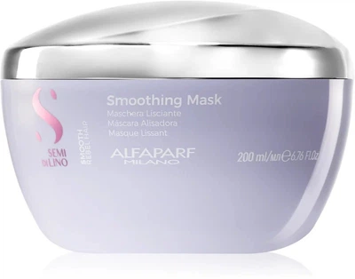 Маска для волос Alfaparf Milano Semi Di Lino Smooth Smoothing 200 мл профессиональный уход, разглаживание и контроль пушистости, для гладкости волос