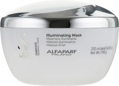 Маска для блеска волос с комплексом витаминов и минералов Alfaparf Milano Semi Di Lino Diamond Illuminating Mask 200 мл