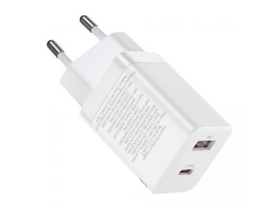 МЗП Baseus Super Si Pro Quick Charger C + U 30W EU White