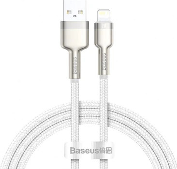 Кабель Baseus Cafule Series Metal Data Cable USB to Lightning 2.4A 1m White