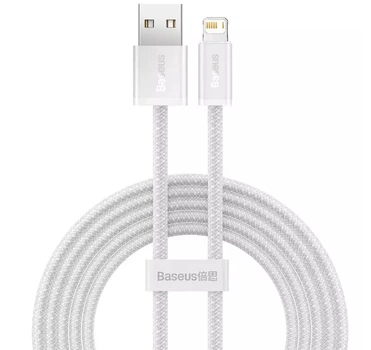 Кабель Baseus Dynamic Series Fast Charging Data Cable USB to Lightning 2.4A 1m White (CALD000402)