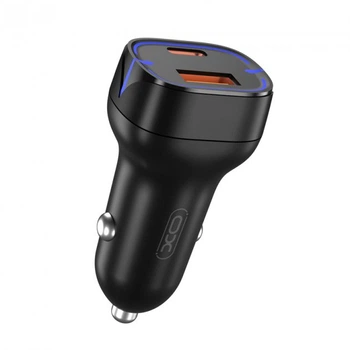 АЗУ XO CC37 PD QC3.0 20W Car charger Black