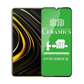 Защитное стекло Ceramic Xiaomi Poco M3/Redmi 9T Black