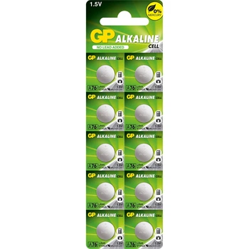 Батарейки GP ALKALINE Button Cell 1.5V A76F-U10 Лужні AG13, LR44 10 шт.