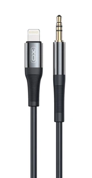 Кабель AUX XO NB-R193A Lightning для 3,5mm adapt audio Black