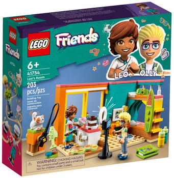 Zestaw klocków LEGO Friends Pokój Leo 203 elementy (41754)