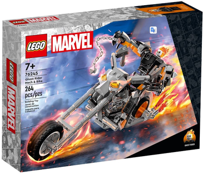 Zestaw klocków LEGO Super Heroes Upiorny Jeździec: mech i motor 264 elementy (76245)