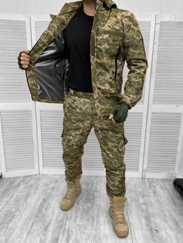 Армейский зимний костюм Софтшел пиксель explorer L ЗСУ Военный теплый костюм тактический Омни-Хит (Omni-Heat)