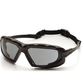 Тактичні окуляри балістичні Pyramex Highlander Plus Safety Goggles Сірі захисні для стрільби