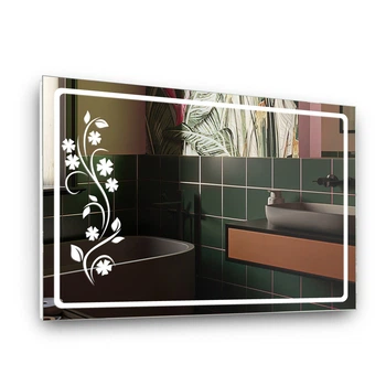 Дзеркало з фронтальною підсвіткою StudioGlass LED SERIES FLORAS 60 х 90 см