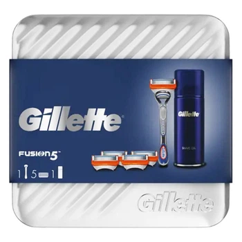 F.A.G.E. 5点セット Набор подарочный Gillette Fusion5 (станок+кассеты 5 шт+гель для