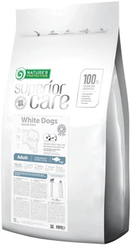 Сухой корм для собак мелких пород Nature's Protection Superior Care White Dogs Grain Free Adult Small and Mini Breeds With White fish беззерновой 10 кг (4771317456687)