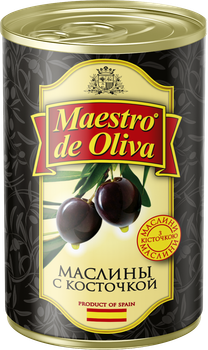 Маслини з кісточкою Maestro de Oliva 280 г (8436024294743)