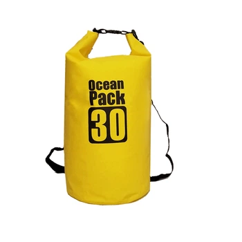 Водонепроницаемый рюкзак сумка гермомешок с шлейкой на плечо Ocean Pack 30 л Yellow (HbP21531210)
