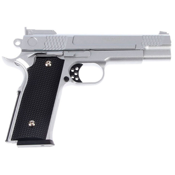 Страйкбольний пістолет Galaxy Browning HP з кульками, сріблястий (G20S-RT)