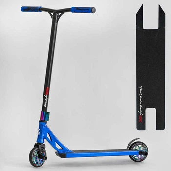 Самокат трюковый N- 12740 "Best Scooter" "Freestyle", HIC-система, ПЕГИ, алюминиевый диск и дека, колёса PU, d=120мм, ширина руля 58 см
