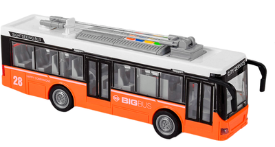 Інерційний тролейбус на батарейках Ciry Service Жовтогарячий