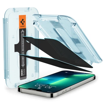 Защитное стекло Spigen Screen Protector EZ FIT Tempered Glass (2pack) для iPhone 14 | 13 | 13 Pro Privacy(AGL03388)
