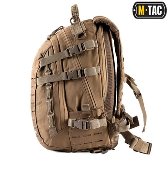 Рюкзак тактичний військовий M-Tac Mission Pack Laser Cut Coyote, Штурмовий рюкзак для військових ЗСУ 27 л (OPT-32601)