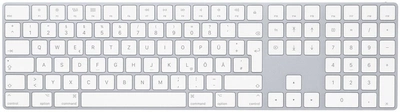 Bezprzewodowa klawiatura Apple Magic z klawiaturą numeryczną Bluetooth Niemiecki srebrny (MQ052D/A)