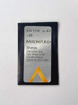 Голки для ручного шиття гострі №3-7. Milward (2121115)