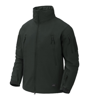 Куртка ветровка Gunfighter Jacket - Shark Skin Windblocker Helikon-Tex Jungle Green (Тёмно-серый) XL Тактическая