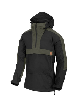 Куртка Woodsman Anorak Jacket Helikon-Tex Black/Taiga Green XS Тактична