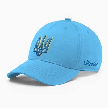 Кепка бейсболка чоловіча INAL з гербом України L / 57-58 Блакитний 217157