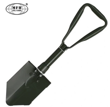 Складная саперная лопата 14,5 см x 25 см - 58 см Олива (Alop) надежный инструмент для выживания туризма походов и разных мероприятий максимальная функциональность