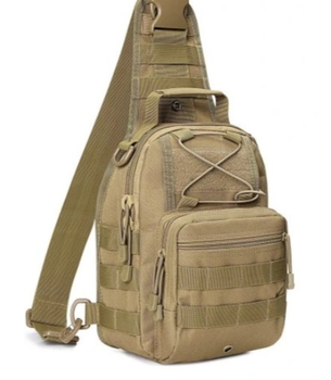 Рюкзак сумка на плечи ранец мужской Nela-Styl mix54 Койот практичность и надежность для активного образа жизни повседневного снаряжения универсальный и функциональный
