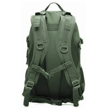 Рюкзак сумка на плечи ранец Nela-Styl mix34 Олива 35л (Alop) функциональный с множиством карманов и отделений из 100% нейлона для активного отдыха