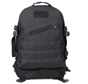 Рюкзак туристичний ранець сумка на плечі для виживання Чорний 40 л (Alop) водонепроникний дволямковий з безліччю практичних кишень і відділень
