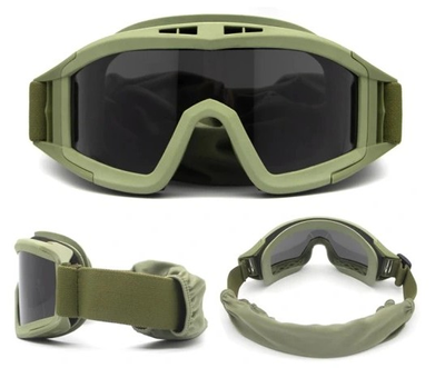 Захисні окуляри маска Nela-Styl mx79 Олива (Alop) максимальний захист і комфорт ваш надійний союзник в екстремальних умовах упевненість у кожному русі