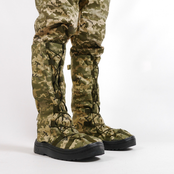 Тактические Гамаши, Размер M (39-42) Бахилы Утепленные Военные для Обуви Дождевые для Защиты Пиксель
