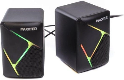 Колонки для комп'ютера (акустична система) Maxxter CSP-U004RGB Black