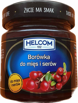 Соус Helcom Borowka брусниця для м'яса та сиру 210г