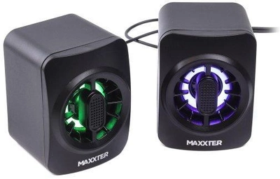 Колонки для компьютера (акустическая система) Maxxter CSP-U005RGB Black