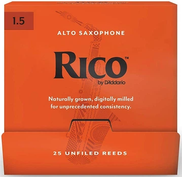 Трости для альт саксофона D'Addario Rico - Alto Sax #1.5 - 25 Pack