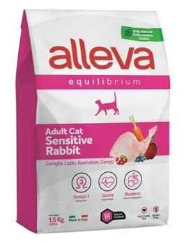 Сухой корм для котов Alleva Equilibrium Sensitive Rabbit Adult Cat 1,5 кг (8002754101141)