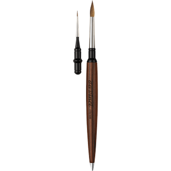 Набор кистей Limited Edition 2022 Maestro №8 і 2 в чехле красный соболь DaVinci