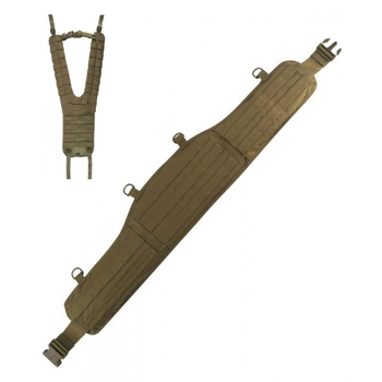 Комплект РПС разгрузочный пояс и плечевые лямки KOMBAT Койот
