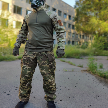 Військова форма костюм штани та убакс мультикам розмір (XS) 44 зріст 170-176