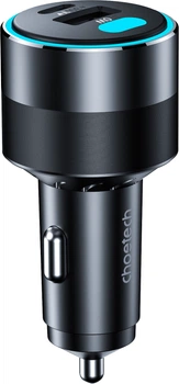 Автомобильное зарядное устройство CHOETECH TC0011-BK 2 USB QC3.0/PD/PPS
