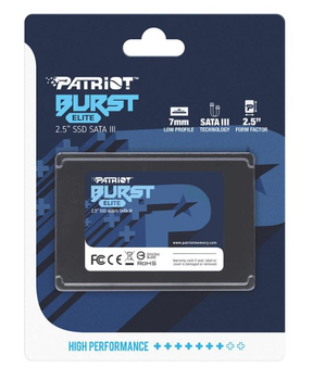 Dysk SSD Patriot Burst Elite 960GB 2.5" SATAIII 3D TLC NAND (PBE960GS25SSDR)