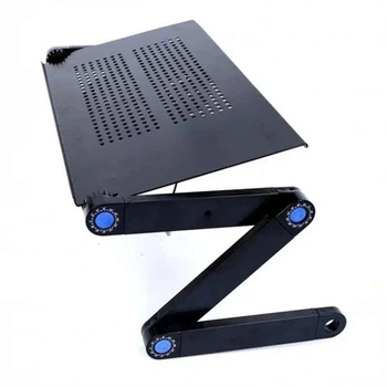 Столик трансформер подставка для ноутбука с регулировкой наклона Laptop Table T6 Black