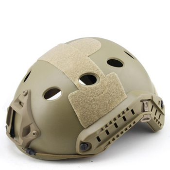 Страйкбольный шлем FAST PJ-type TAN отверстия овальные (Airsoft / Страйкбол)