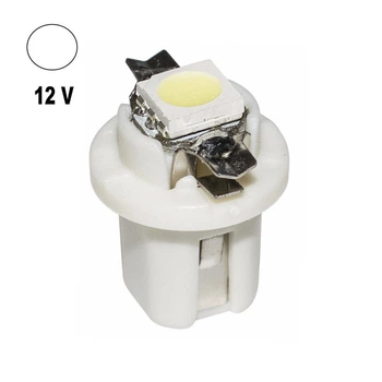 Автолампи Terra T5 B8.5D, макс. діаметр 12мм, 3528х1smd, біла, 12В