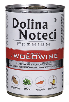 Mokra karma dla psów Dolina Noteci Premium z wołowiną 400 g (5902921301325)