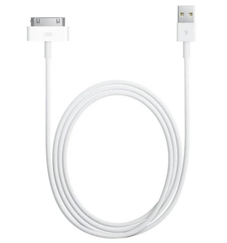 Kabel do transmisji danych Apple Dock Connector do USB 2.0 (1 m) Biały (MA591/C)